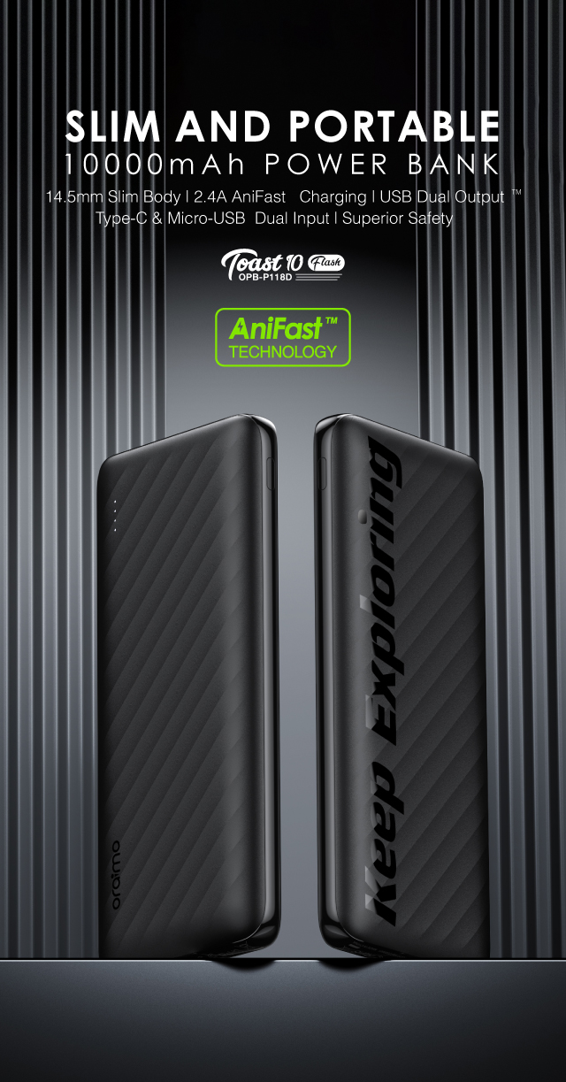Oraimo 10,000mAh power bank p118d