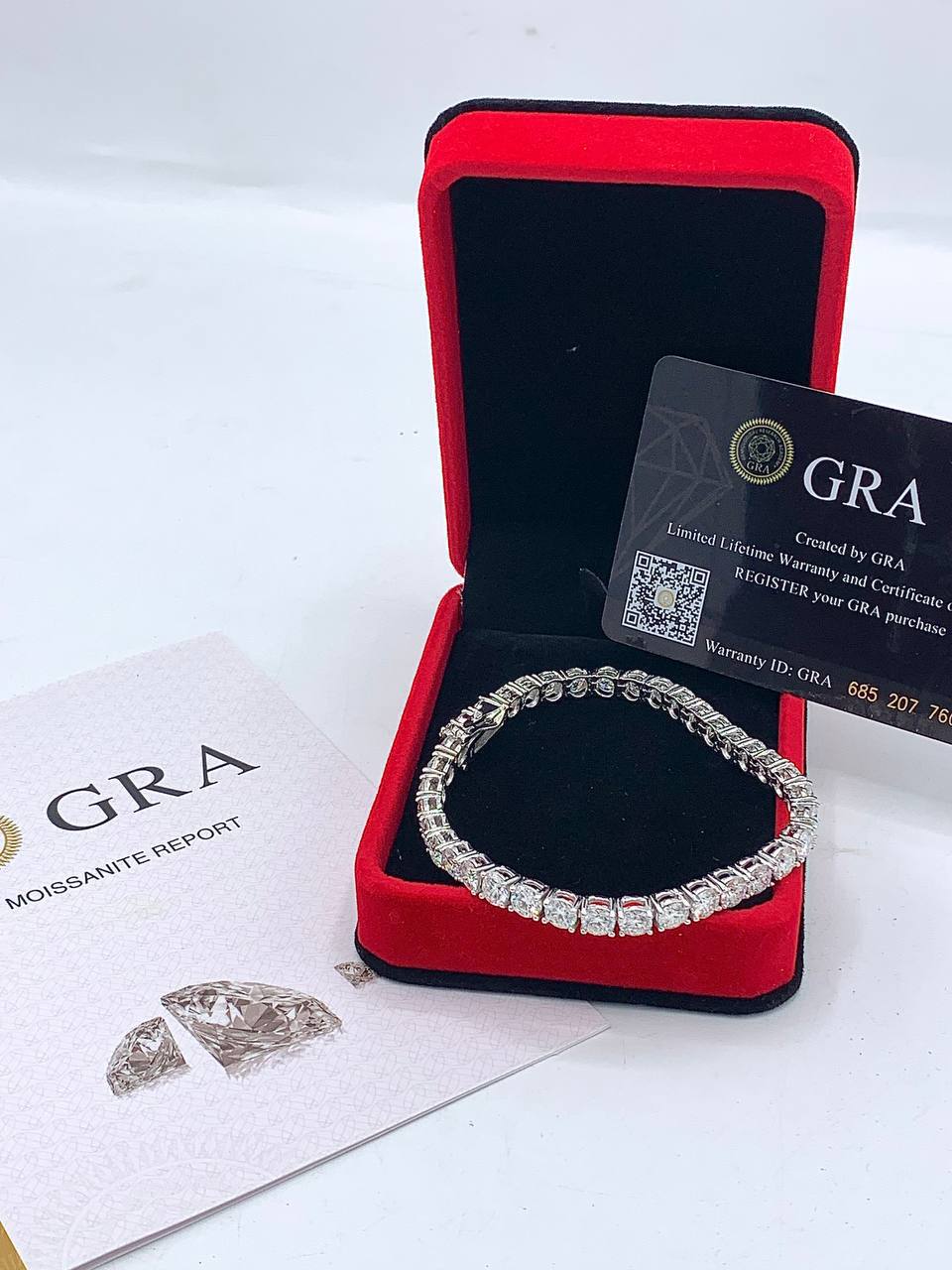 Diamond earrings and necklaces
