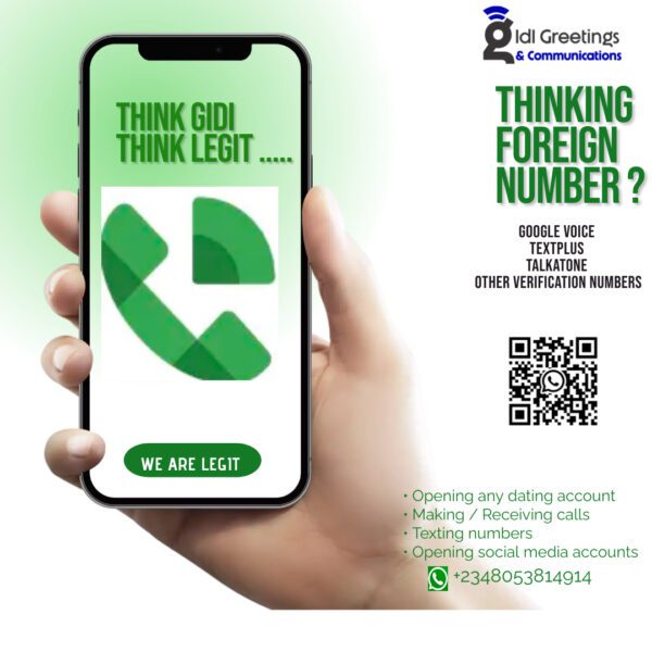 Google voice / TextPlus number and other verification number