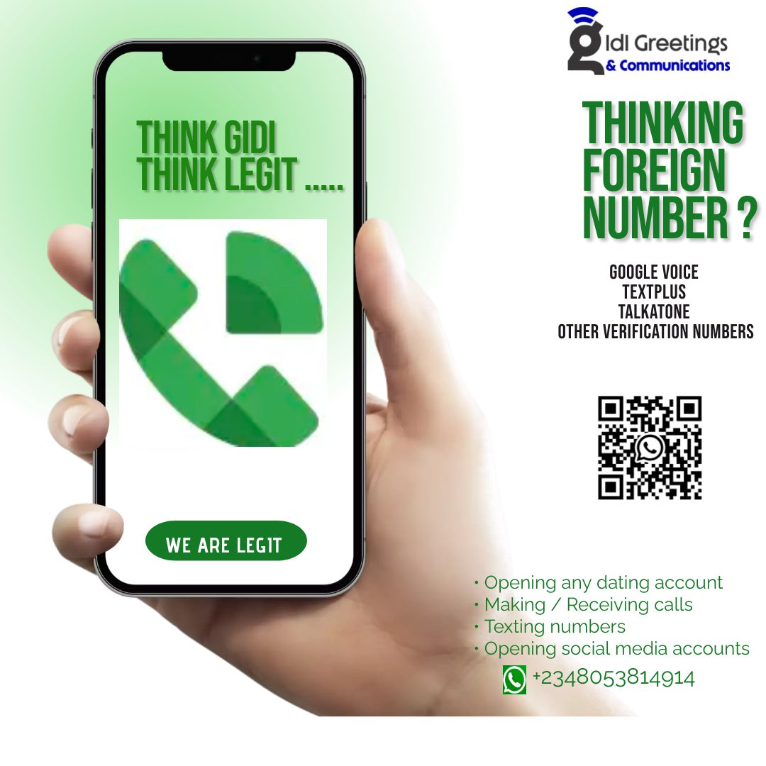 Google voice / TextPlus number and other verification number