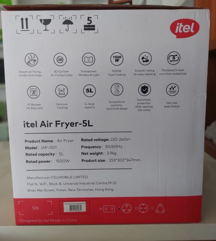 Itel Air Fryer – 5L
