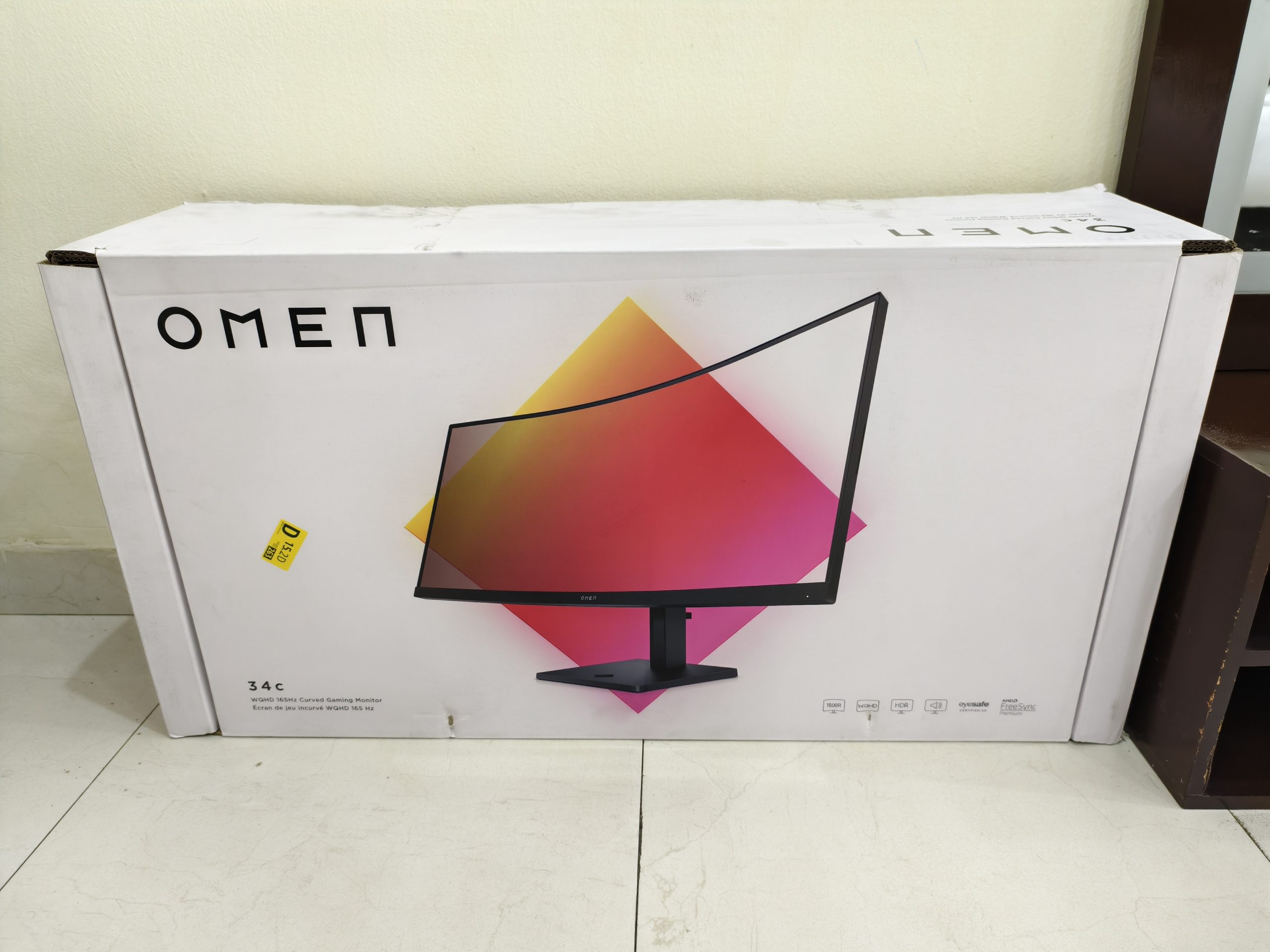 HP OMEN 34C 165Hz WQHD ultra wide 34″ Gaming Monitor for Sale